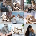 thumbnail image 3 of Amante de los perros de madera, esculturas familiares, figurita artesanal, decoración de adorno pequeño JAMW Sencillez, 3 of 3