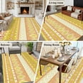 thumbnail image 6 of Yellow Khaki Boho Area Rug 5x8 Washable Rug Non Slip Vintage Ethnic Tribe Abstract Art Large Area Rug Soft Stainresistant Indoor Floor Carpet for Living Room Bedroom Home Office Dining Room Nursery, 6 of 7