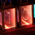 thumbnail image 3 of reloj tubo incandescente Adorno de luz ambiental tipo C carga DIY reloj de mesa de madera RGB decoración regalos, 3 of 7
