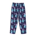 thumbnail image 5 of Naloa Silhouette Cats Print Women’s Ultra-Soft Comfy Pajama Lounge Pants with Pockets & Drawstring, 5 of 8