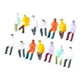 thumbnail image 2 of 14 piezas de figuras pintadas a mano, figuras de personas en miniatura, figuras de diorama pequeñas para Escala 1:100, 2 of 9