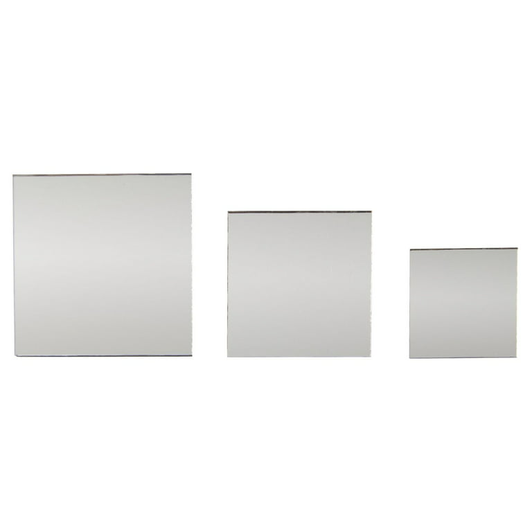 Juvale 1 inch Mirror Tiles for Crafts, 120 Pack Small Square Glass for Home Wall Decor, Mosaics