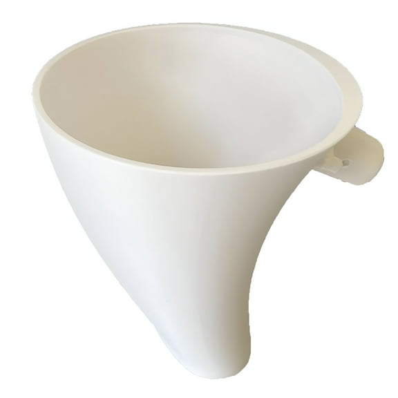 BPPEG Stand Mixer Flour Funnel Attachment,Compatible with Tilt Head Models,Prevents Splatter for Flour,Eggs,and Liquid - White