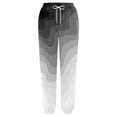 thumbnail image 4 of Pantalons pour Femmes Mode Décontractée Saint-Valentin Imprimé Amusant Taille Élastiquée Pantalons Cargo Gris P, 4 of 4