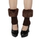 thumbnail image 1 of HongQid Womens Fuzzy Leg Warmers Knit Ankle Socks Winter Warm Ruffle Leg Sleeves Warmer Thick Boot Socks, 1 of 3