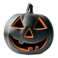 thumbnail image 4 of Lámpara de calabaza de Halloween con iluminación LED, accesorio decorativo brillante, única, de 17 pulgadas, para bar, sala de estar, jardín, hotel y Negro, 4 of 8