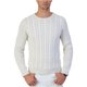 thumbnail image 1 of Suéter de punto Nautica con Cuello redondo para hombre blanco extragrande, 1 of 1