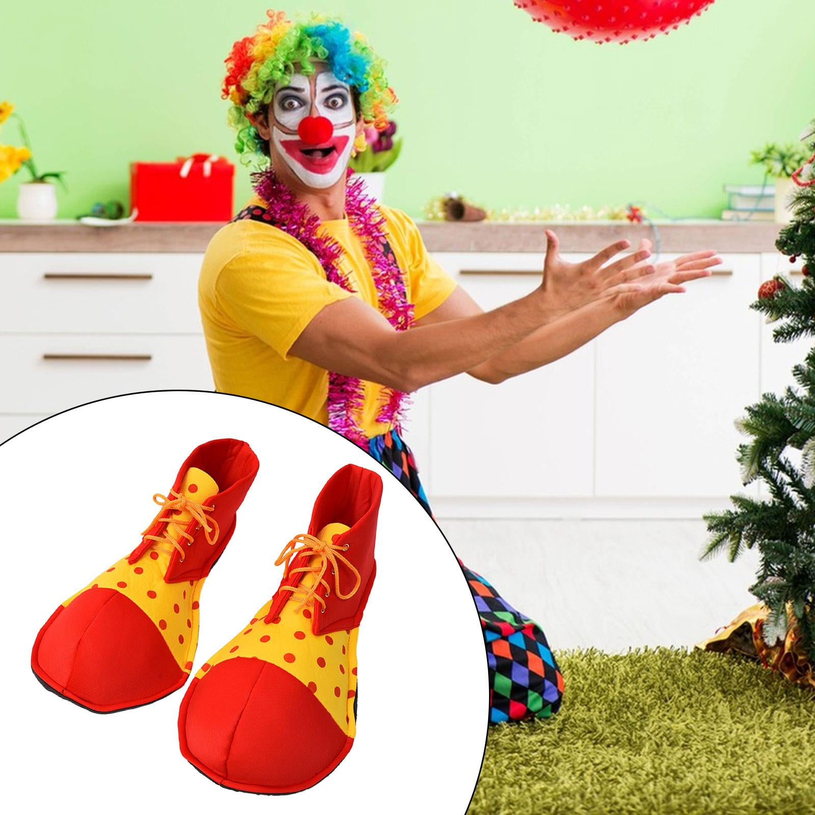 Chaussures De Clown, Rouge Et Jaune, Taille Unique, Accessoire De Costume Portable Pour L Halloween 8516683p