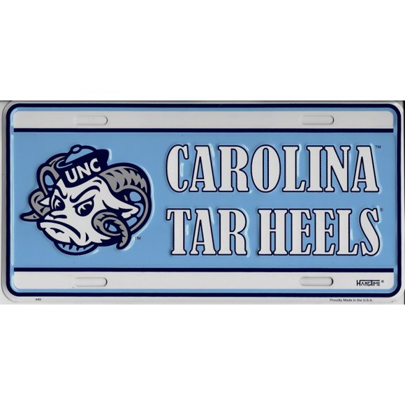 North Carolina Tar Heels Metal License Plate