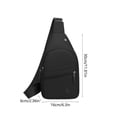 thumbnail image 3 of Bandolera Mochila de hombre para cabestrillo pecho hermética • Mochila de hombro cruzada ligera • Bolsa mensajera multifuncional deportiva para ocio al aire libre, 3 of 6