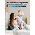 thumbnail image 3 of Mpow Alarm Clock for Heavy Sleepers, Digital Alarm Clock for Bedroom, Adjustable Brightness, Customizable Alarms, Automatically Dim at Night, Progressive Volume, DST, Loud Alarm Clock for Kids Adults, 3 of 11