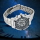 thumbnail image 4 of Reloj De Acero Inoxidable Hueco Con Calavera Luminosa Para Hombre, Elegante De Individualidad Para Cumpleaños, Aniversario, 4 of 7