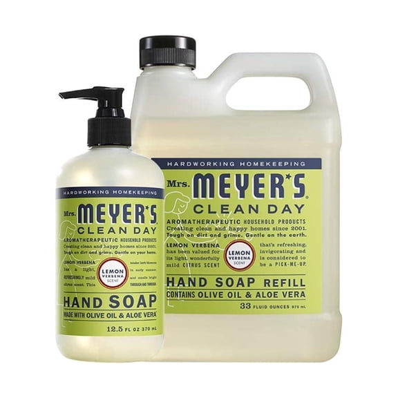 Mrs. Meyer's Hand Soap Variety, 1 Lemon Verbena Refill, 1 Lemon Verbena Hand Soap, 1 CT