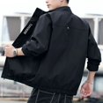 thumbnail image 2 of Parkas negras con letras acolchadas para hombre, abrigo acolchado, chaquetas de plumón para hombre, ropa de abrigo vintage para invierno 2024, alta calidad, ligera, 2024, oferta, 2 of 5