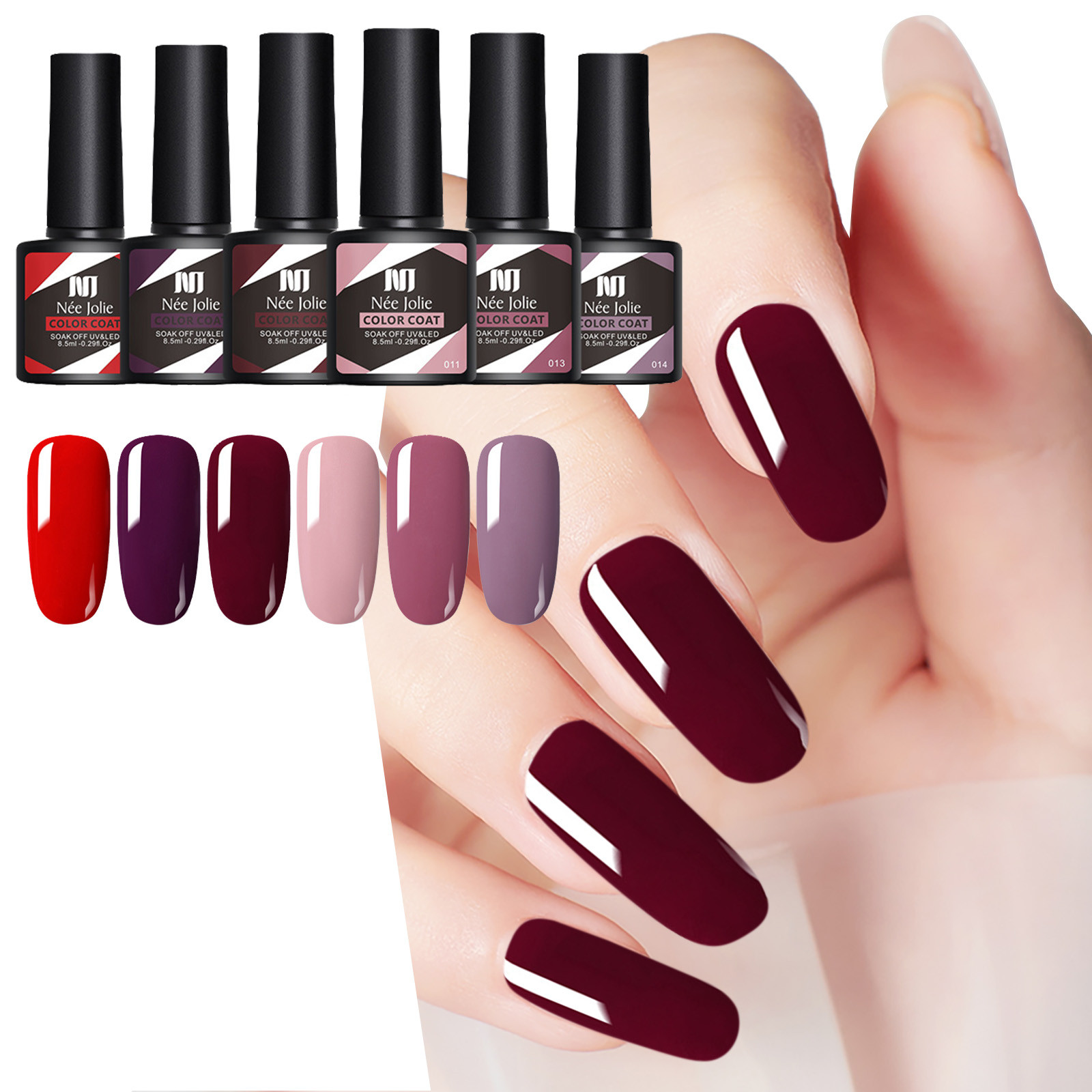 ASEIDFNSA Gel Cleanser for Nails Lip Glitter Gel Nail Varnish Semi Permanent Varnishes Manicure Nail Polish Nail Base Top Coat for Gel Polish 6*8.5Ml
