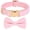 Pink, variant on Jumpress Cute Dog Collar with Bow, Comfortable Girl Dog Bow Tie Collar for Small Medium Dogs (Pink Plaid, S)