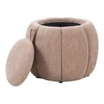 thumbnail image 5 of Castel Storage Ottoman in Blush Pink Fabric, 5 of 6