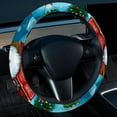 thumbnail image 2 of Christmas sled 14.5 Inch Printing PVC Leather Car Wheel Cover Steering Wheel Cover Auto Accessories, 2 of 6