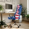 thumbnail image 3 of Renewold American Flag Paw Computer Office Chair Cover Spandex Office Chair Cover Rotating Chair Slipcover Dustproof High Back Computer Chair Cover for Pets Dogs Cats, S, 3 of 7