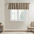 thumbnail image 6 of MAYEERTY 50x18" Faux Silk Embroidered Window Valance Tan, 6 of 8