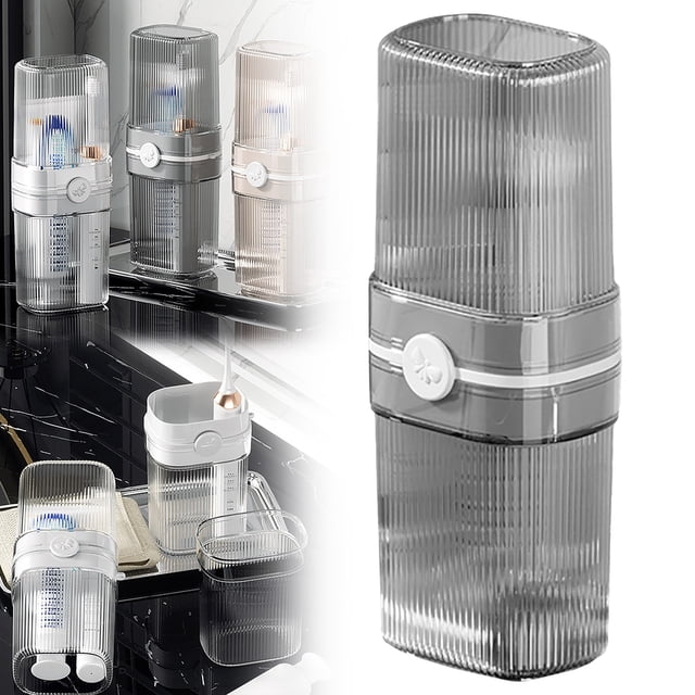 Travel Toothbrush Cup Case Toothbrush Travel Container Portable Travel Toothbrush Holder Toothpaste Storage For School Camping Business Trip Bathroom