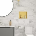 thumbnail image 2 of Logmey 15x13 Inch Stainless Steel Gold Bathroom Shower Niche Built-in Wall Shower Shelve, Living room/Bedroom/Kitchen Storage Shelve, 2 of 9
