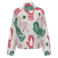 thumbnail image 5 of Jackets for Women Winter Coat Jackets Flannel Stand Collar Jacket(Christmas Mug & Candy Cane Pattern,Size:S-4XL), 5 of 7