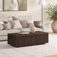 thumbnail image 2 of Evelyn&Zoe Modern/Contemporary 48" Wide Alder Brown Coffee Table, 2 of 7