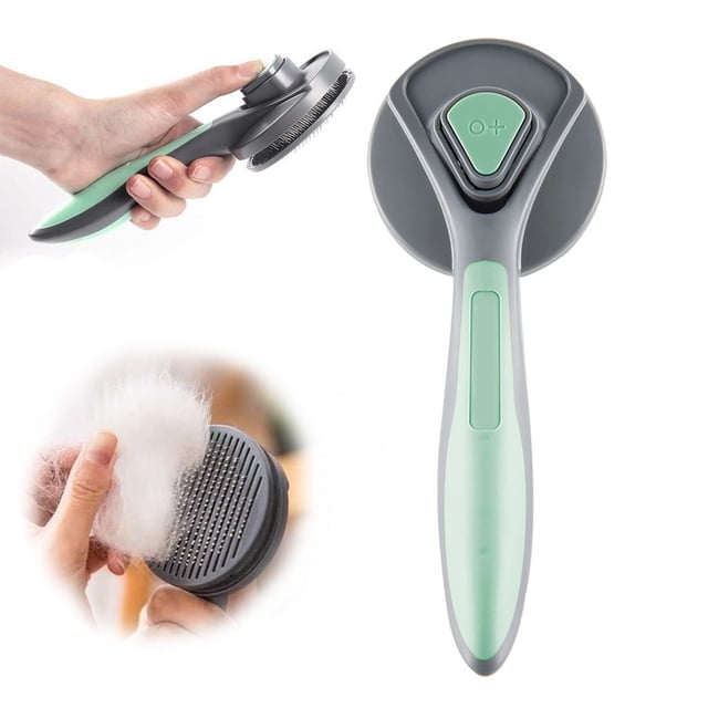 Cepillo más pulidor para gatitos, cepillo de limpieza automática para mascotas, peines de masaje para gatos y perros