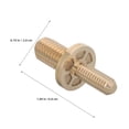 thumbnail image 2 of unbranded 3Ud Tornillos De Latón Para Accesorios De Billar Compatible Con Varias Marcas, 2 of 7