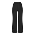 thumbnail image 2 of Zuesphe Womens Pants Elastic Waist Short Women Capri Pants for Summer Denim Black Flowy Pants for Women Dressy Cargo Pants Women High Waisted Plus Size, 2 of 5