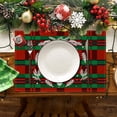 thumbnail image 1 of teapwant Christmas Placemat Cotton Linen Tablecloth Thermal Mat Kitchen Table Mat, 1 of 4