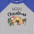 thumbnail image 4 of Inktastic Merry Christmas Cute Sloth with Santa Hat and Lights Boys or Girls Baby Bodysuit, 4 of 5