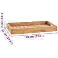 thumbnail image 6 of vidaXL Serving Tray Wooden Serving Plate with Raised Edges Solid Wood Teak, 6 of 34