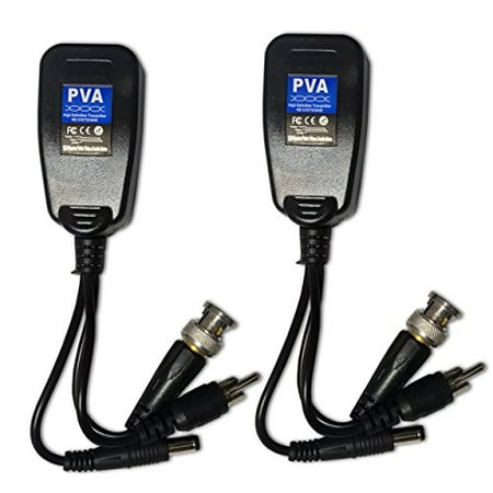 Minicom Cat5 Audio Video Display - CCTV RJ45 CAT5 Cable Video Power Balun with audio Gold Plated BNC HD Pasive video balun Transceiver Pair extra