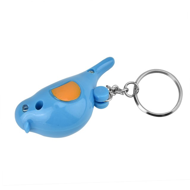 Key Finder, Bird Key Finder, LED Whistle Key Finder Intelligent Voice Control Keychain With Battery for Find Key
