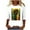 White, variant on ibuvkizy Womens Black History Month 3/4 Sleeve T-shirts Ladies' Black Month Fashion Printed Round Neck 3/4 Sleeve T-shirt Loose Top,Yellow,S
