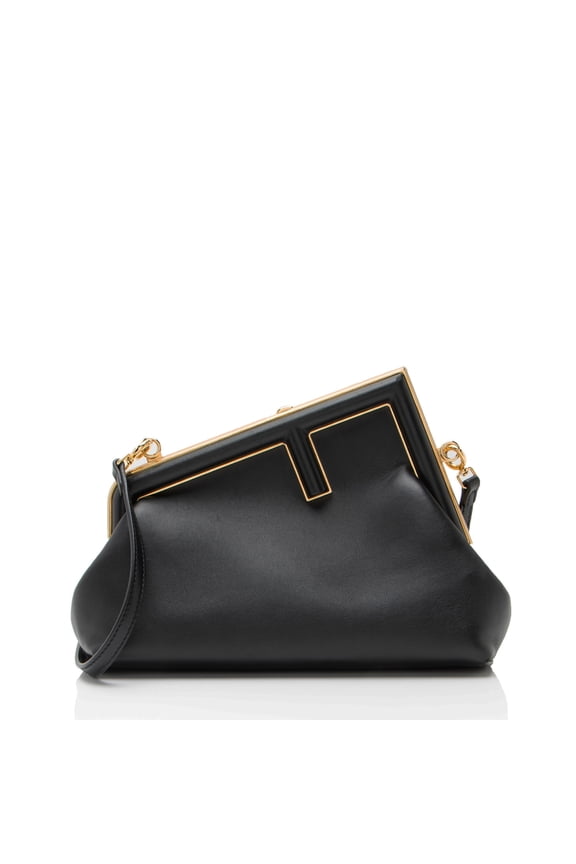 Pre-Owned Fendi Lambskin Fendi First Small Shoulder Bag