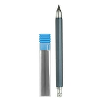 Uxcell 5.6mm Mechanical Carpenter Pencil, Heavy Duty Woodworking Pencils with 4 Refills for Pencil Architect, Blue