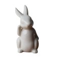 thumbnail image 1 of Mini figuritas de conejo de cerámica Advancent Decoración blanca pura, 1 of 6