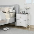 thumbnail image 2 of DECOMOMO Nightstand With Drawers | 2-Tier | End Table Storage with Baskets, 2 of 9
