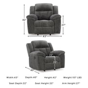 Signature Design by Ashley Furniture Frohn Graphite Recliner