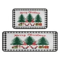 thumbnail image 4 of Kitchen Rug Set of 2 Non Skid Christmas Kitchen Mats for Floor,Merry Christmas Tree Gnomes Short Kitchen Floor Mat for Bathroom,Room Cook (47x17+30x17 Inches), 4 of 6