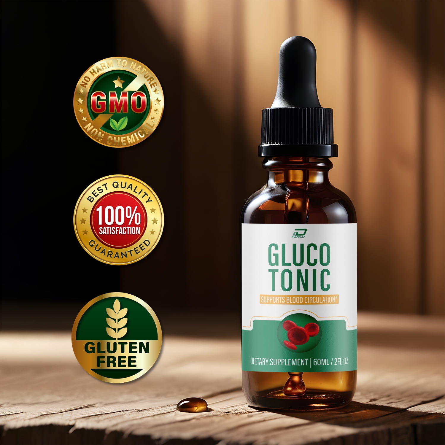 Gluco Tonic Drops Healthy Formula - GlucoTonic Liquid Drops All Natural Healthy Levels, Glocu Tonic Drops Reviews, 3 Pack, 3 Month Supply
