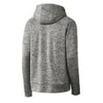 thumbnail image 6 of Sport-Tek PosiCharge Electric Heather Fleece Hooded Pullover-M (Black Electric), 6 of 6