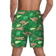thumbnail image 4 of Uemuo Leopard Print Pattern Mens Swim Trunks Quick Dry Board Shorts with Mesh Lining, Stretch Beach Shorts Quick Dry No-Chafing Board Shorts-, 4 of 9