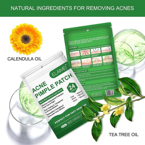 Ultra Thin Acne Sticker, Tea Tree, Calendula and Rubia, Acne Mask, Face Sticker