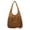 Brown, variant on Stylago Slouchy Suede Shoulder Bags with Tassel Womens Underarm Tote Bag Work Purses Ladies Travel Handbag for Winter Fall Black