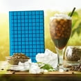 thumbnail image 3 of Bandeja de silicona para cubitos de hielo de 126 cavidades en forma de mini cuadrados para chocolate, caramelos de gelatina y gomitas caseros, 3 of 8