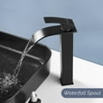 WeluvFit Modern Stainless Steel Tall Vessel Sink Faucet, Single Handle